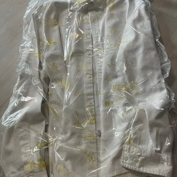 슈프림 화이트데님 스몰로고 셔츠 XL