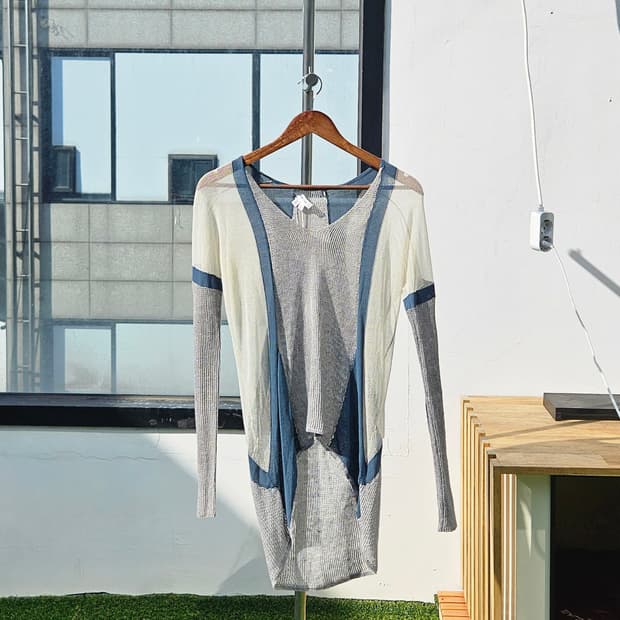 헬무트랭 시스루 니트