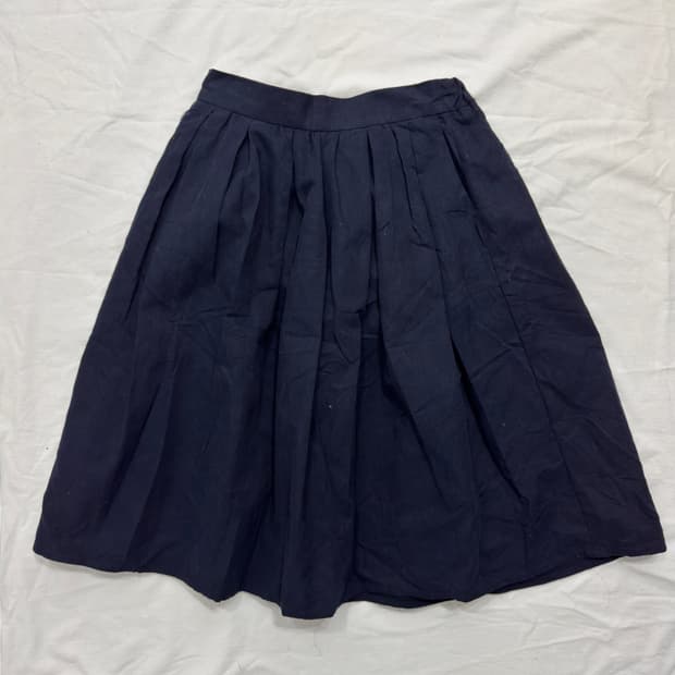 ray beams navy midi skirt