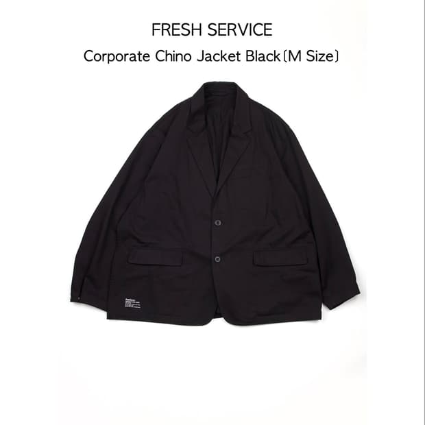 FRESHSERVICE 코퍼레이트 치노 재킷 블랙