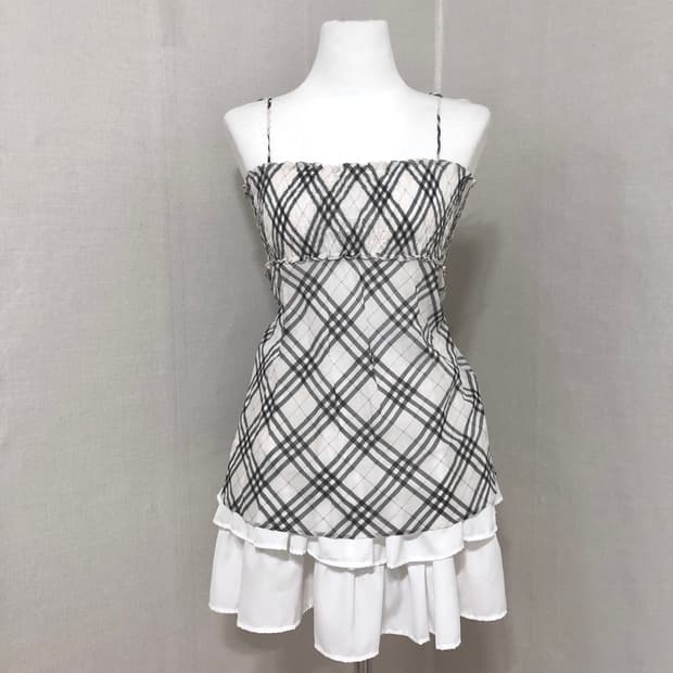 버버리 노바체크 슬리브리스 36