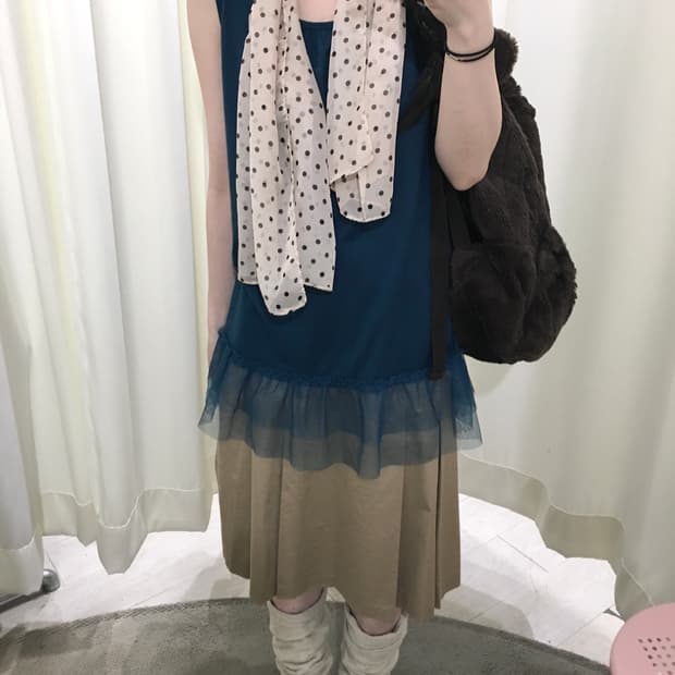 Teal Chiffon Lace Cami