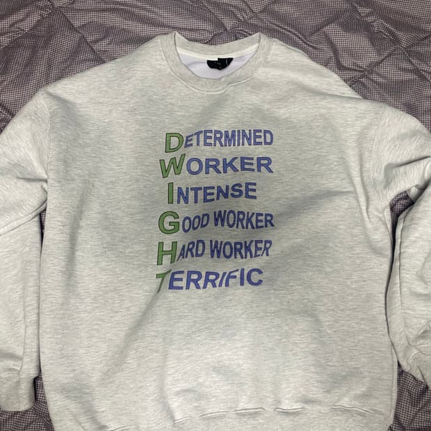 The office uldd 콜라보 맨투맨