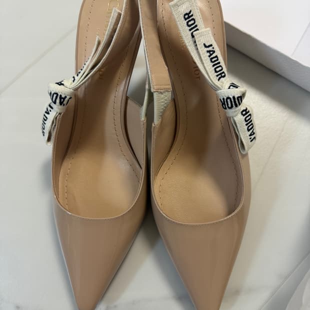 디올 자디올 슬링백 펌프스 베이지 37.5