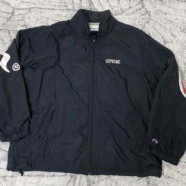 [XL] 18SS 슈프림 X 챔피온 트랙자켓 블랙