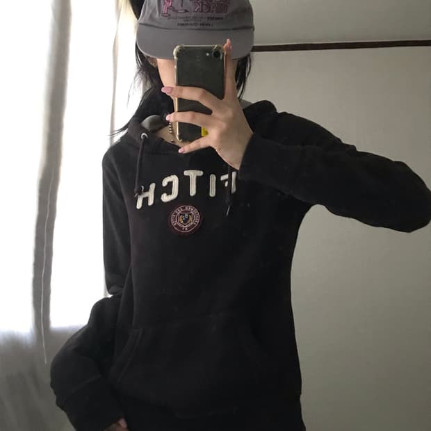 아베크롬비 브라운 후드티