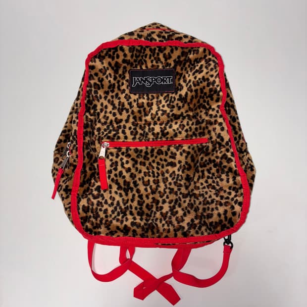 잔스포츠 레오파드 호피 도트 리버시블 백팩