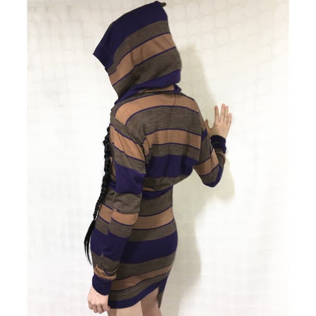 비비안 웨스트우드 후드 스트라이프 원피스