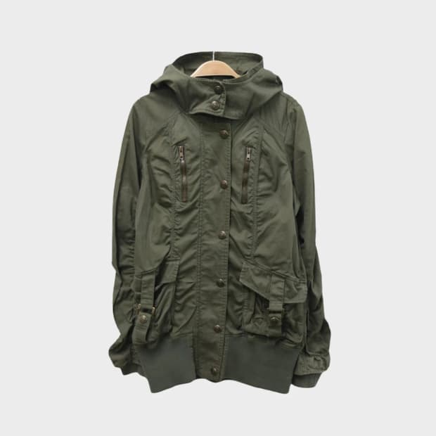 BLUE STRIVE Y2K 셔링 야상 자켓 64715