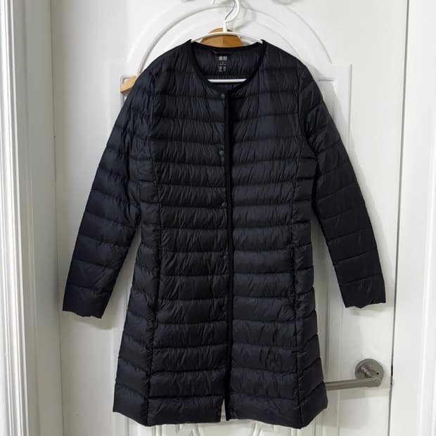 S사이즈 여성 유니클로 경량 롱패딩