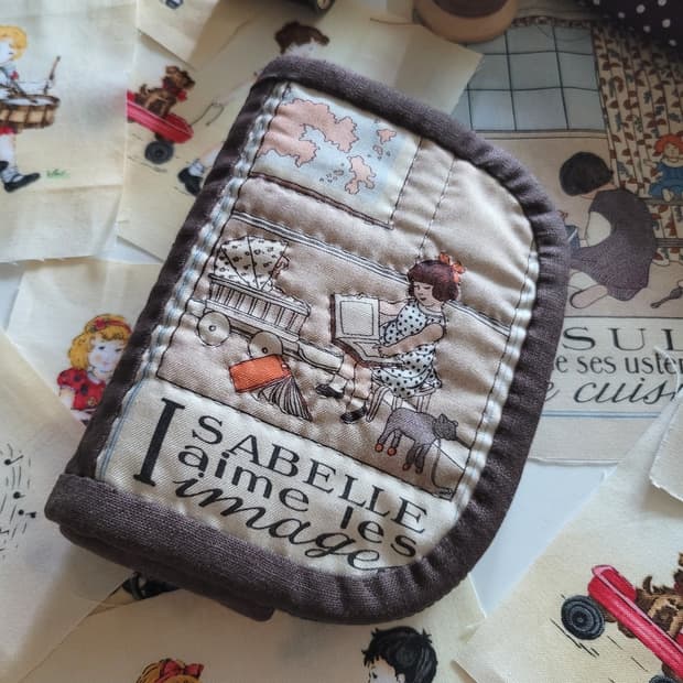 올드브라운퀼트지갑/핸드메이드/퀼트소품/퀼트파우치/파우치