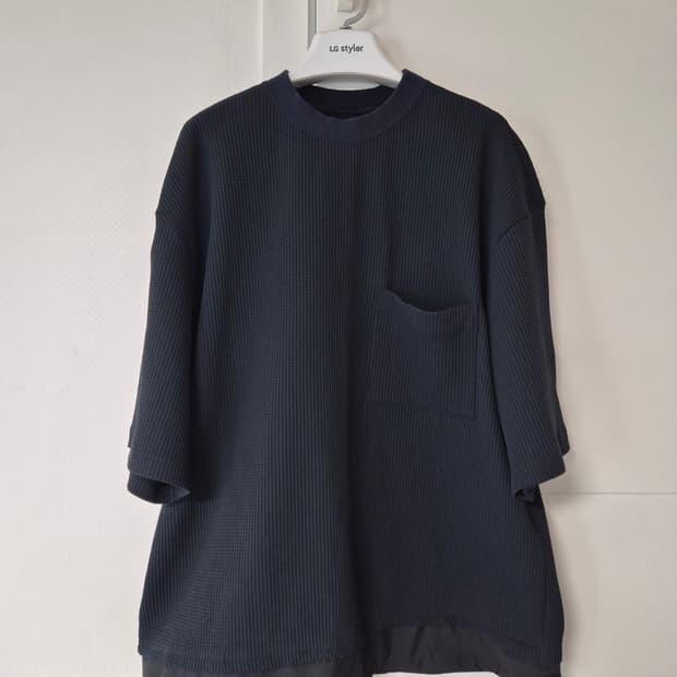 Meanswhile 민스와일 솔로텍스 와플 저지 숏슬리브 L