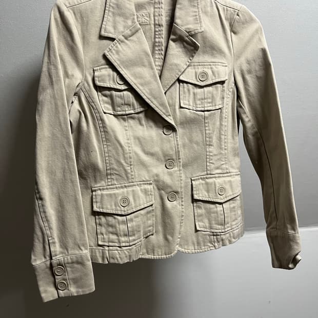 Beige work jacket