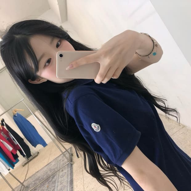 (정품)몽클레어 반팔 pk티 카라티 네이비