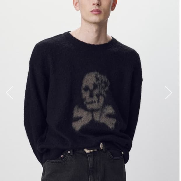 토니웩 해골 니트L