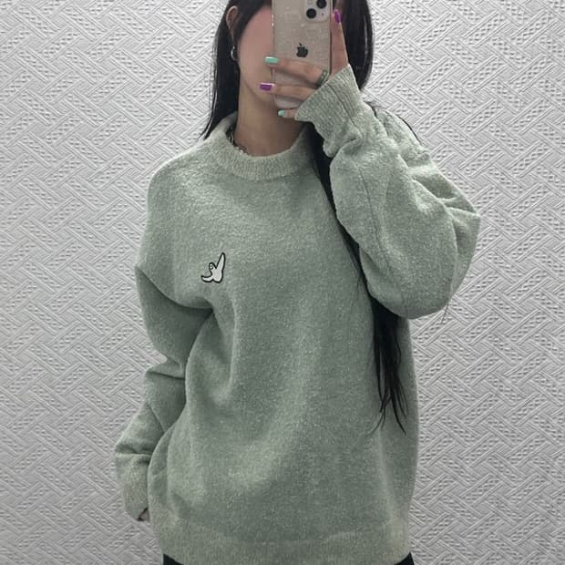 마크곤잘레스 폭닥 피스타치오 그린 울 니트 M C07099