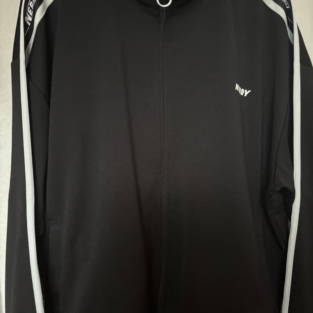 빈티지 널디 NERDY 블랙 트랙탑 져지 집업