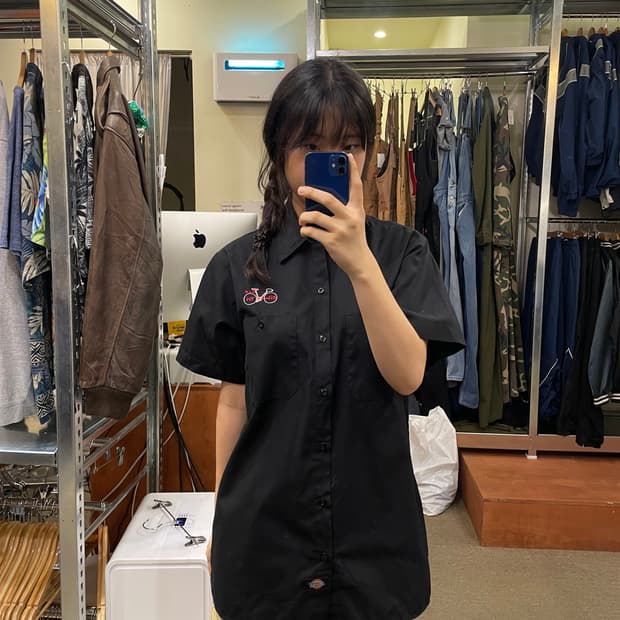 (M) 90s Dickies 디키즈 반팔 셔츠 