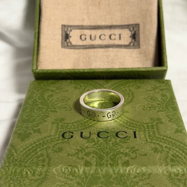 구찌 고스트링 실버 반지 풀구성