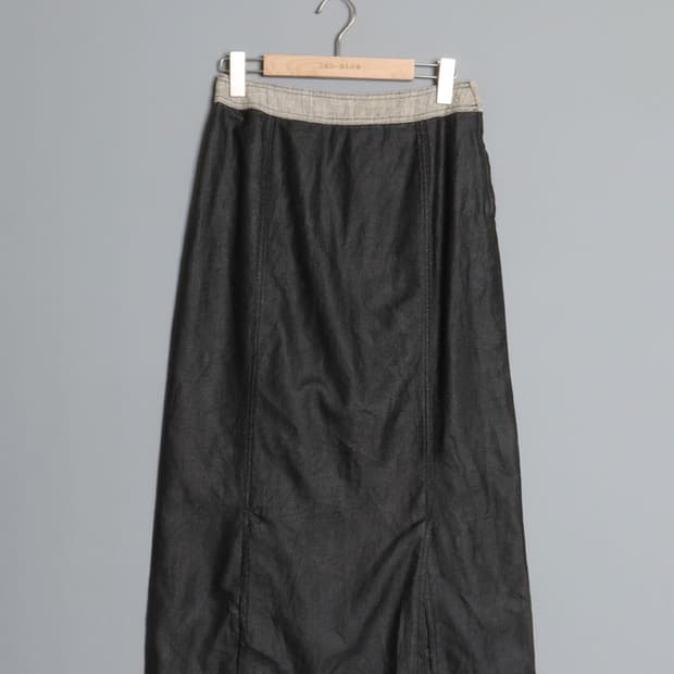 HARPERS BIGOT Coated Linen Skirt (27)