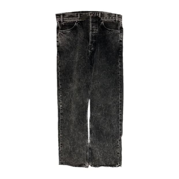 CELINE 애시드 워시 블랙 진