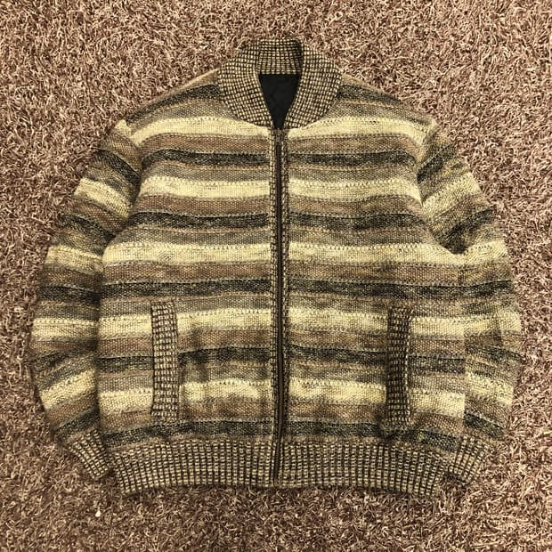 미쏘니 리버시블 멀티컬러 패턴 니트 자켓 