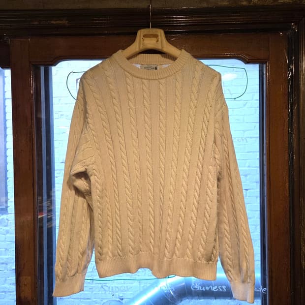 90'S 베네통 케이블니트