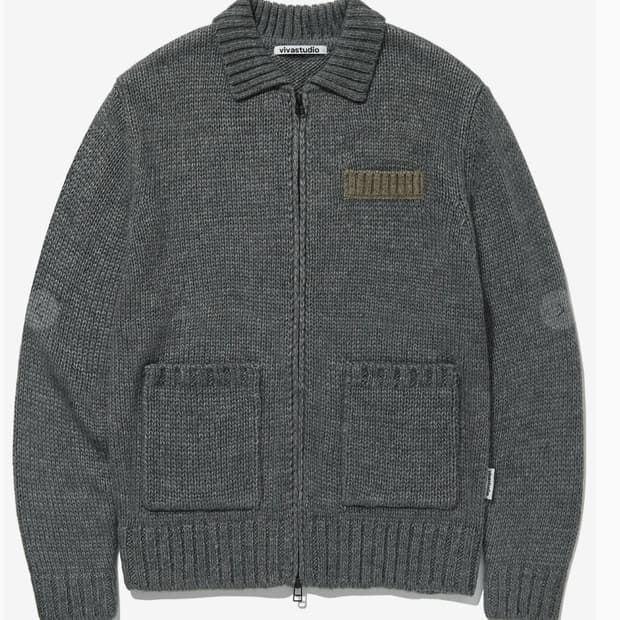 카디건
(비바스튜디오)
CHEST PATCH ZIP-UP CARDIGAN