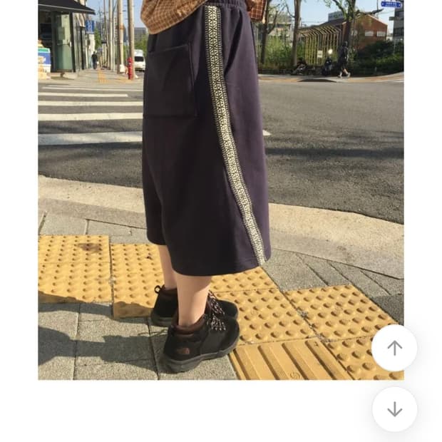 모래하우스 스웻 버뮤다 팬츠 네이비