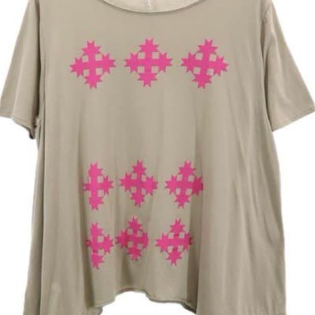 sunaokuwahara neon pink cross t-shirt