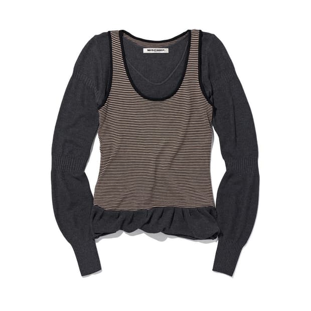 MSCHF RIPPLE LAYERED KNIT TOP (M size)