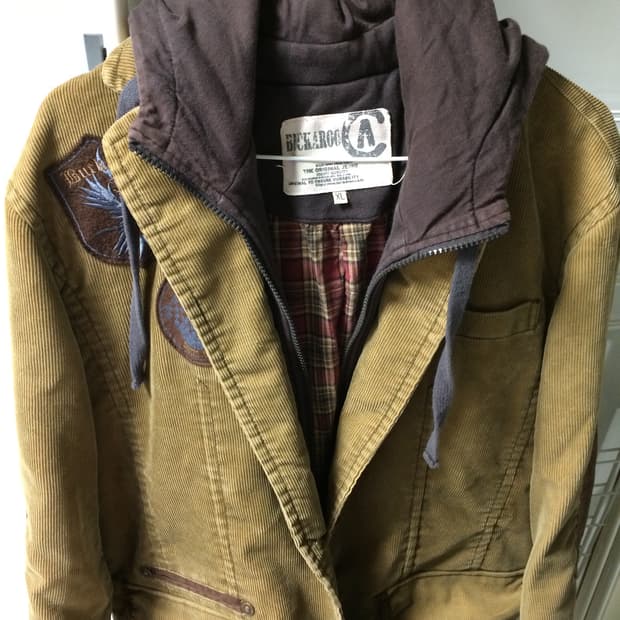 buckaroo 코듀로이 후드 자켓