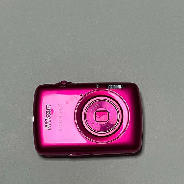 [배터리 커버 붙어있음!] Nikon coolpix s01 pink