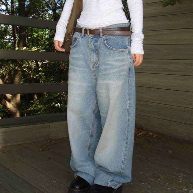 아워캐비넷 ourcabinet temp denim pants