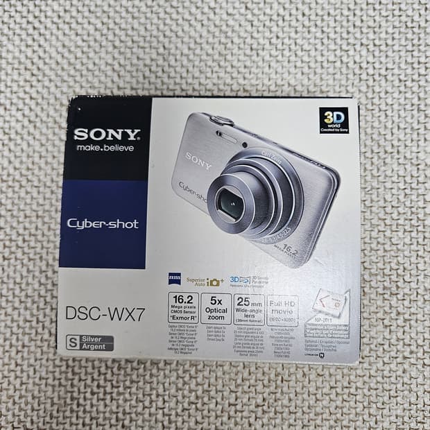 소니 사이버샷 DSC-WX7 실버 카메라(풀세트/한국어)