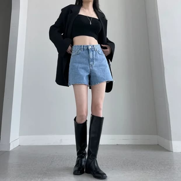 핏시 청반바지