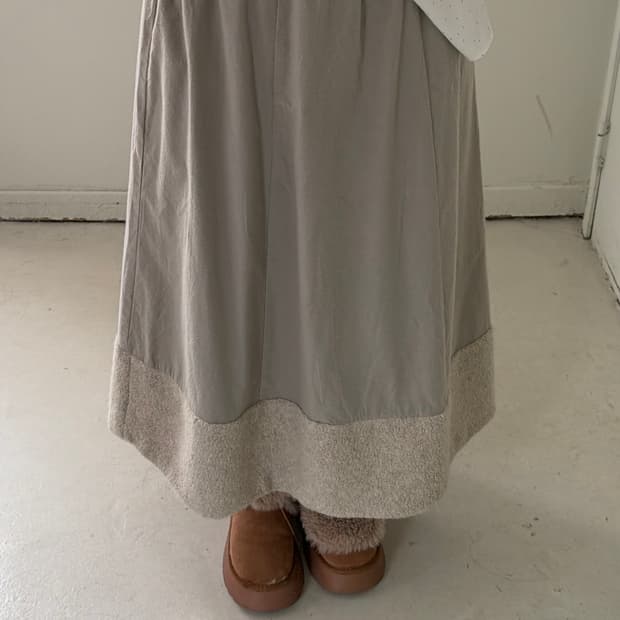 일본빈티지 모리 후리스 롱스커트