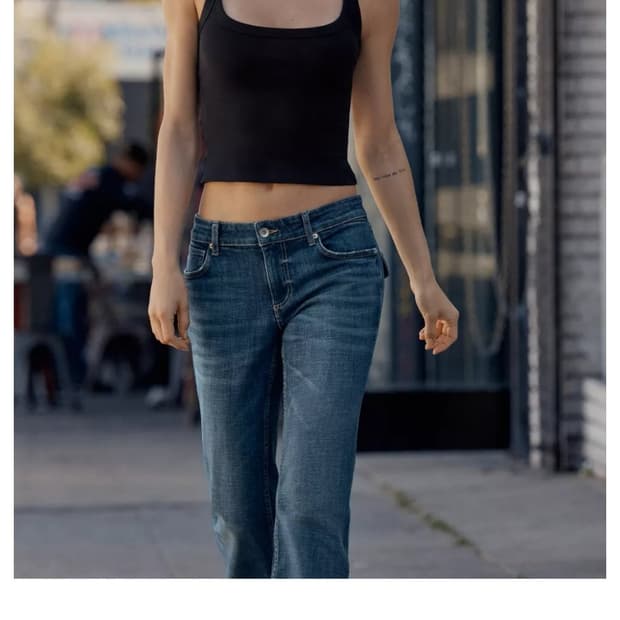 ZARA 데님 TRF BOOTCUT 로우라이즈 38