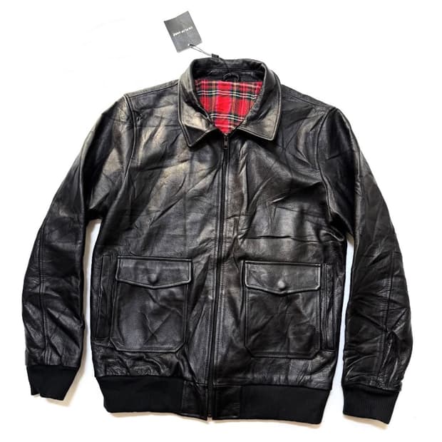 CN PLOP ANSS - 레더 봄버 자켓