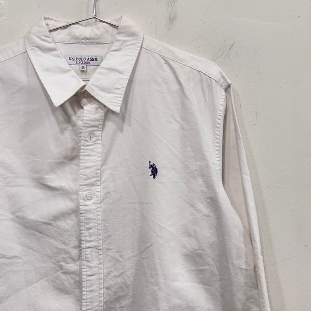 US POLO ASSN 슬림핏 코튼 옥스포드 셔츠