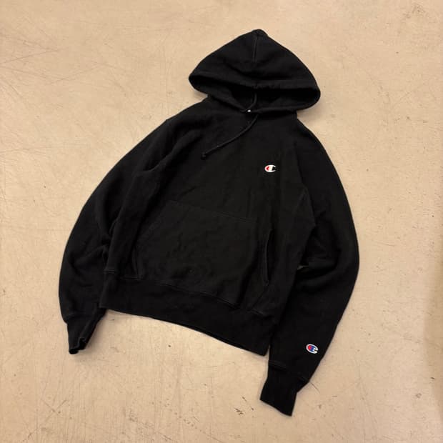 챔피온 리버스위브 스몰로고 후드티