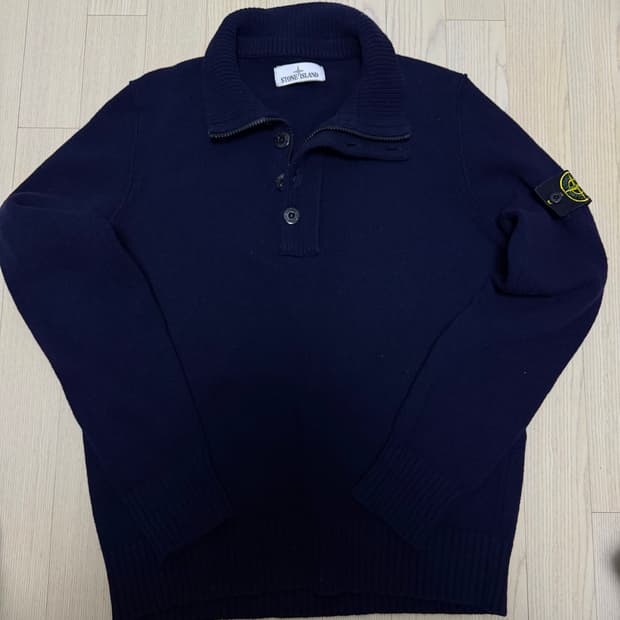 스톤아일랜드 반집업 니트 M