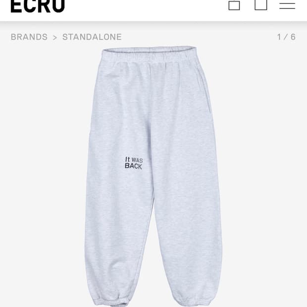 에크루 스탠드얼론 조거 팬츠