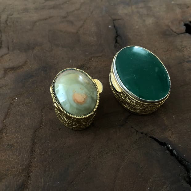 영국빈티지 알약케이스 반지함 쥬얼리함 2 set