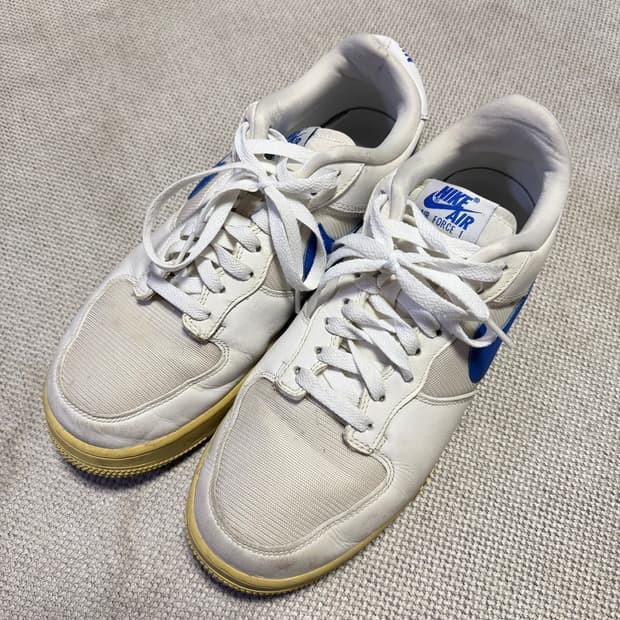 나이키 에어포스1 흰/파 스니커즈