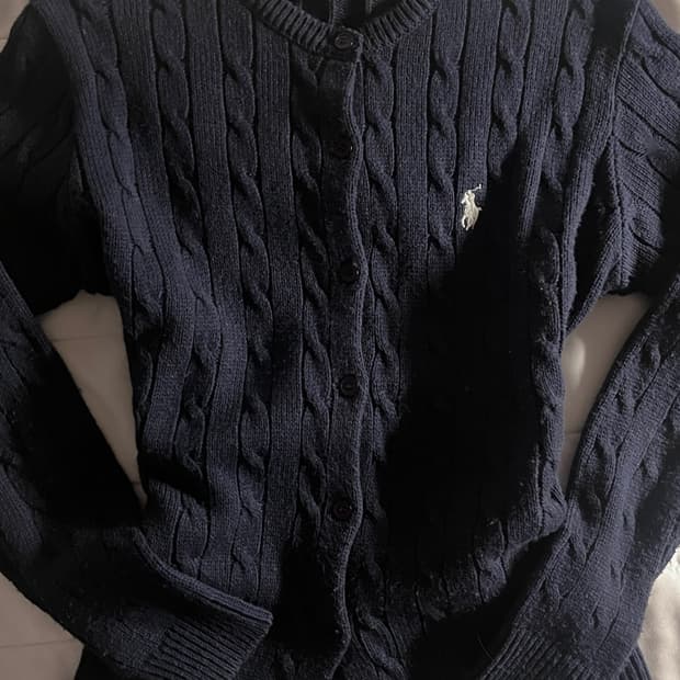 폴로랄프로렌 네이비 가디건 s