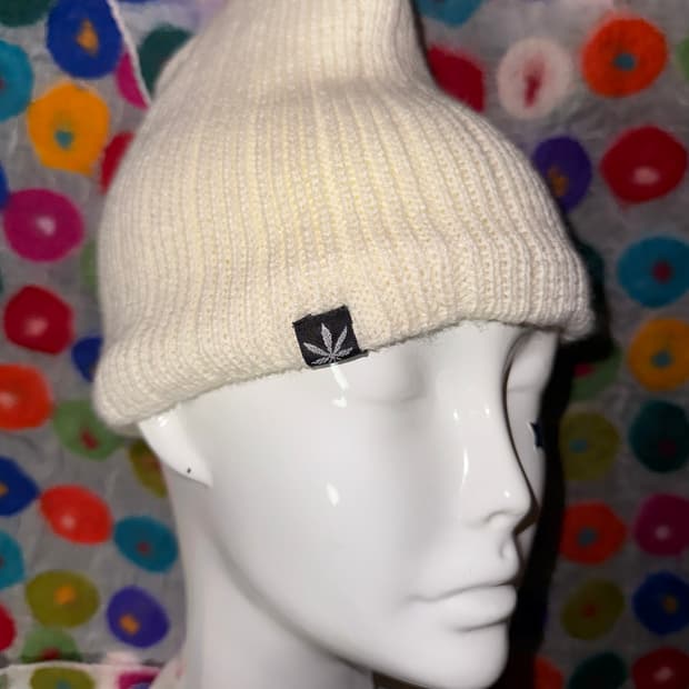 Marijuana Cannabis Fleece Lined Beanie
