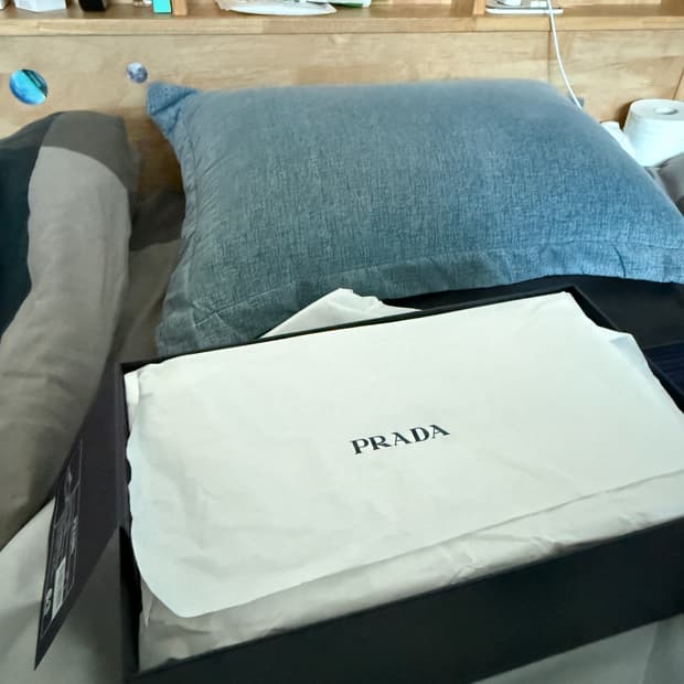 (UK9)프라다 컬랩스 나일론 스니커즈 블랙