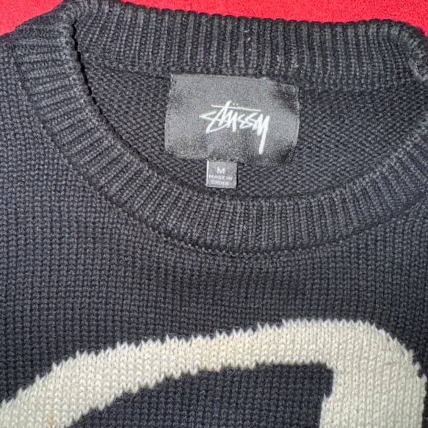 (m) 스투시 스월로고 니트