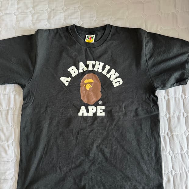 베이프 컬리지 티셔츠 L